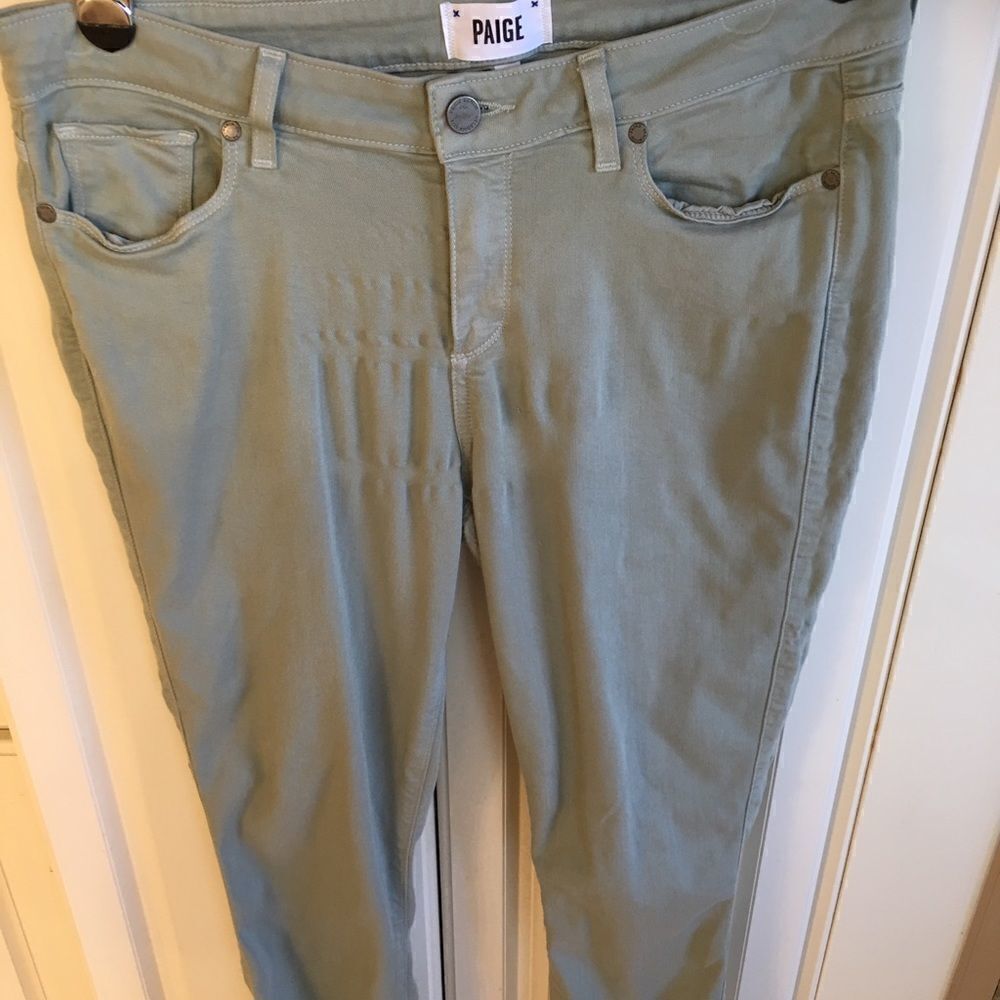 Paige Misty Green Jeans